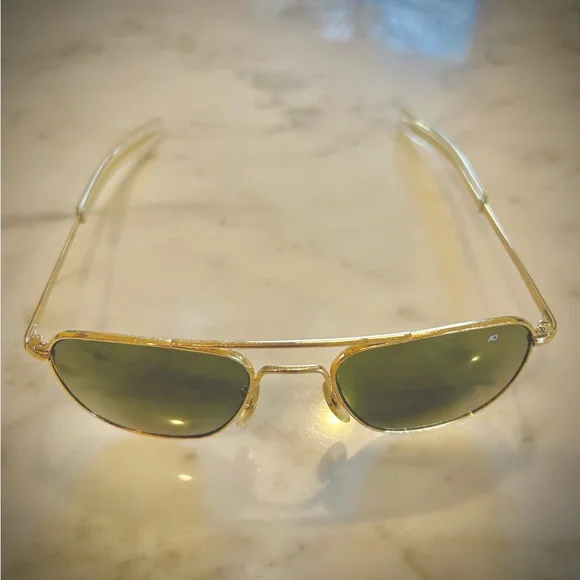 AO Eyewear Aviator Sunglasses Original Pilot 52/20 144mm - Picture 3 of 9